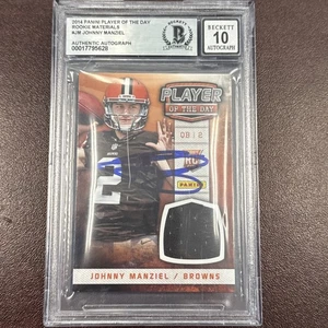 Johnny Manziel 2014 Panini Player of the Day #JM Rookie Materials Browns - Picture 1 of 2