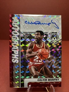 2020-21 Panini Mosaic - Autographs Mosaic Calvin Murphy auto HOF Rockets - Picture 1 of 2