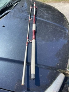 Zebco Ocean Side Silver Series 8008 8’ Ft 2 Piece Surf Casting Fishing Rod - Picture 1 of 5