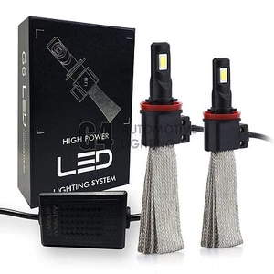 2x Fanless H11 H8 Canbus LED Fog Light Kit 6000K Xenon White Bulb Super Bright - Picture 1 of 10