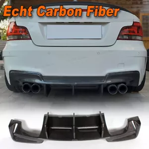 Difusor de carbono para BMW E82M 1M Coupé difusor trasero parachoques alerón parte trasera - Imagen 1 de 11