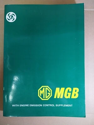 MG MGB WORKSHOP MANUAL AKD3259 (WITH ENGINE EMISSION CONTROL SUPLEMENT AKD 49 - Imagen 1 de 4