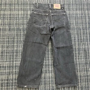 Levi’s 569 Vintage 90s Dark Gray Straight Leg Jeans Youth Boys Size 9/ 23x22 - Picture 1 of 6
