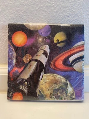 Creative Converting Space Blast Luncheon Napkins Birthday Party Supplies16 count - Image 1 of 2