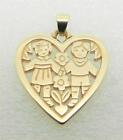James Avery Retired 14K Yellow Gold Love Is Heart Pendant - Rare Find - Lb3329