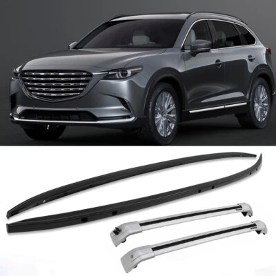 4pcs Roof Rail Rack Bar Cross Bar Crossbar Carrier for Mazda CX-9 CX9 2016-2020 - Image 1 of 4