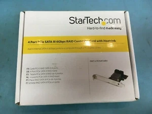 StarTech PEXSAT34RH 4 Port PCI Express 2.0 SATA III 6Gbps RAID Controller Card - Picture 1 of 7