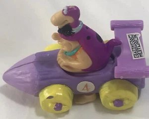 Vintage Fred Flintstones Dino Dinosaur Race Car Kids Meal Collectible Htf - Picture 1 of 4