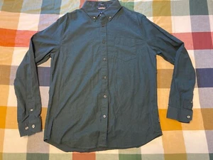 Ben Sherman Forest Green Button Up Shirt Large - Picture 1 of 3
