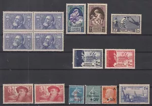 IA25010/ FRANCE – 1927 / 1942 MINT SEMI MODERN SELECTION – CV 250 $ - Picture 1 of 2