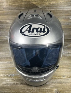 Arai RX-7 Corsair Silver Full Face Motorcycle Helmet Snell DOT Size XS NEW RARE - Picture 1 of 9