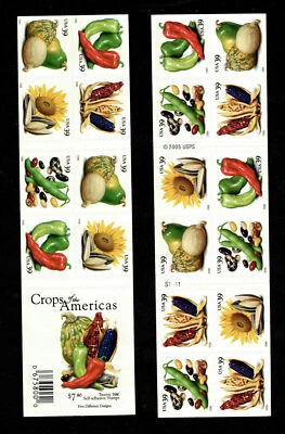 US #4012b MNH Booklet 2006 Maize Peppers Sunflower Beans Squash [S1111 BC221] - Image 1 of 3