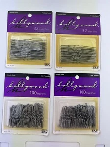 2, Hollywood 3” Extra Heavy 32 Hair Pins -2, 1-3/4” Invisible 100 Hair Pins - Picture 1 of 10