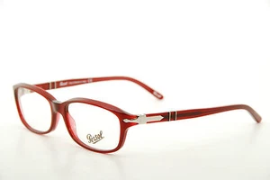 New Authentic Persol 2901V 776 Transparent Red 53mm Frames Italy Eyeglasses - Picture 1 of 12