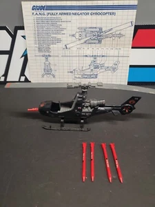 Cobra F.A.N.G. mit Bauplan Vintage 1983 Hasbro G.I.Joe ARAH komplett LESEN - Bild 1 von 10