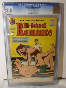 Hi-School Romance #65 CGC 8.5 Harvey 1957 Silver Age Romance Highest Graded - Bild 1 von 2