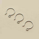 925 Solid Sterling Silver Simple Earrings DIY Hook Wire 10mm Jewellery A2447