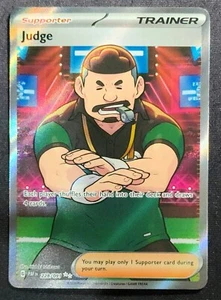 Carta Pokemon Paldean Fates Ultra Rara Allenatore Giudice (2) 228/091 - Foto 1 di 2