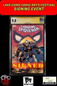 AMAZING SPIDER-MAN #1 CAFU VAR CGC SS LCCAF LARRAZ & ROMITA JR 2X SIGNED PRESALE - Picture 1 of 1