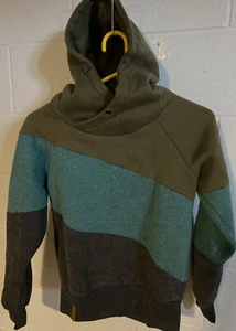 Naketano Kuluu Womens S Hoodie Sweatshirt Pullover Gray Green Blue - Picture 1 of 5