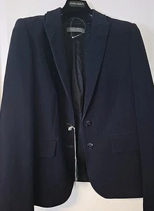 ^ CLOTHING: MARINA RINALDI NAVY BLUE USA SIZE 10 CANYON NEW never worn - Picture 1 of 2