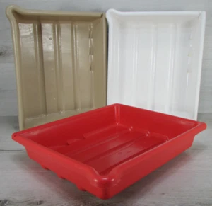 3er Set Paterson Dunkelkammer Entwicklungsfächer Papier 10x8 weiß rot hellbraun Qualität - Bild 1 von 3