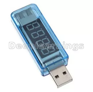 NEW 0.4inch LED 4-Digit Red Display USB Power Charger Voltage Current Tester - Picture 1 of 4