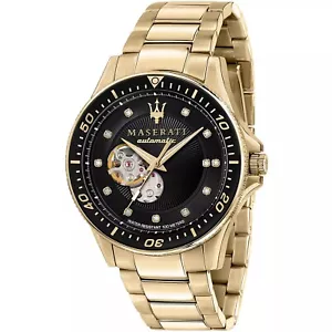 Maserati Sfida Herren Automatik Diamanten Edition Uhr R8823140003 Stahl 44mm Zifferblatt - Bild 1 von 5