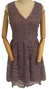 Altar'd State Lavender Purple Dress Lace Style Nirvana Size Large L (NEW W/TAGS) - Picture 1 of 7