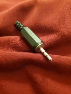 2.5mm Plug(1)Male Jack  Stereo TRS 3 Connector  Self Solder. Make your own USA.  - Image 1 of 2