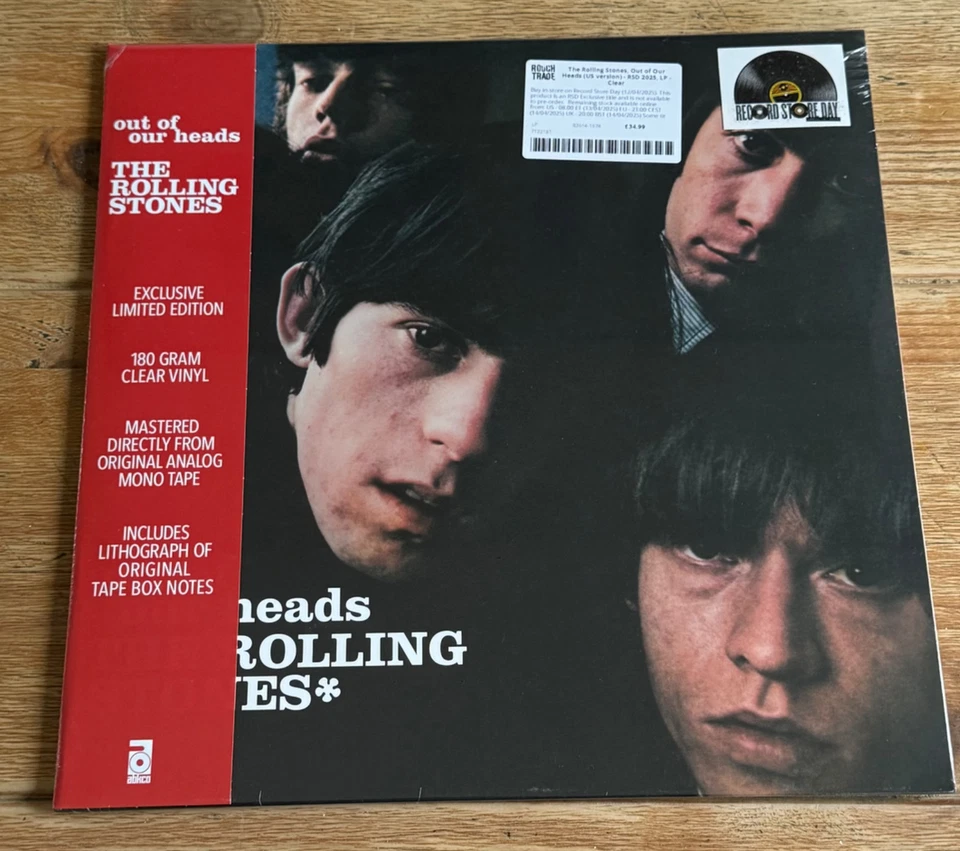 THE ROLLING STONES - Out Of Our Heads - LTD EDIT CLEAR 180g VINYL LP RSD2025 NEW - Image 1 of 1