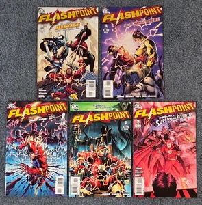 Flashpoint #1-5 komplette Serie DC Comics 2011 Thomas Wayne Andy Kubert Sehr guter bis fast neuwertig - Bild 1 von 2