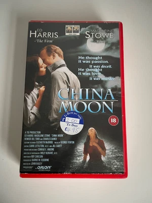 China Moon VHS VCR Ex-Rental Big Box Red Ed Harris Madeleine Stowe - Image 1 of 4
