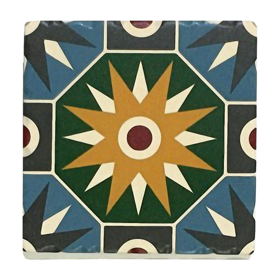 Set de 2 sous-verres Carreaux de ciment - Photo 1/1