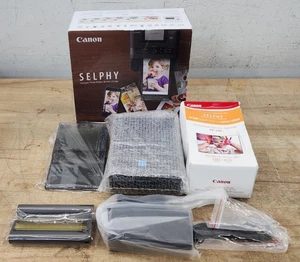 Impresora fotográfica compacta Canon SELPHY CP1300 con juego de papel postal -NUEVA/CAJA ABIERTA- - Imagen 1 de 20