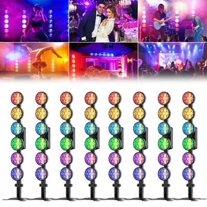 350W 6 Tira de Luces LED Retro RGB Par Luces COB Escenario Luz Club Fiesta - Imagen 1 de 19