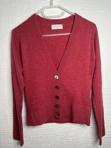 New Scotland Greene Saget Design Cardigan 100% Cashmere Check Pictures For Size - Picture 1 of 12