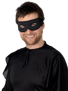 Smiffys Bandit Eyemask and Tie Scarf, Black - Picture 1 of 1