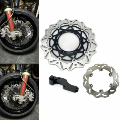 DRZ400S DRZ400E 00-09 Oversize Brake Disc Rotors & Bracket RM125 RM250 1996-1999 - Image 1 of 4