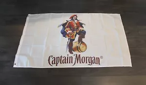Captain Morgan Spiced Rum Banner Flag Irish Pub Liquor Store Man Cave Garage - Picture 1 of 4