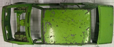 MACCHININA MEBETOYS MATTEL ALFETTA ALFA ROMEO  SC. 1.25 SCOCCA RICAMBI PARTS - Immagine 1 di 2