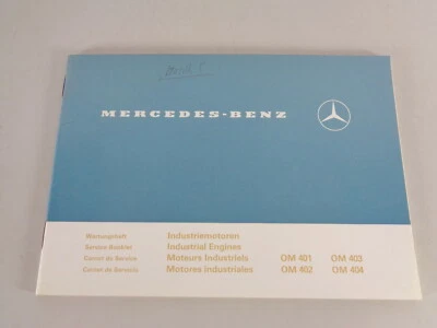 Wartungsheft blanko Mercedes Industriemotoren OM 401 / 402 / 403 / 404 08/1974 - Bild 1 von 3
