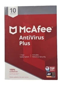 McAfee  AntiVirus Plus 10 Devices New Sealed - Picture 1 of 2