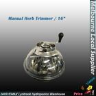 16" Stainless Manual Bud Plant Trimmer Hydroponics Clear Top Bowl Leaf Trimmer