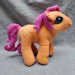 Orange My Little Pony Sparkleworks Stuffed Plush Pink 8" Hasbro Nanco 2003 - Picture 1 of 10