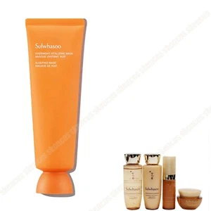 Sulwhasoo Overnight Vitalizing Mask EX 120ml+Ginseng Renewing Skincare Kits 4EA - Picture 1 of 4