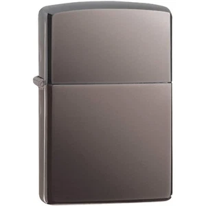 Zippo Genuine Classic Black Ice Colour Windproof Flame Smoking Lighter Flip Top - Picture 1 of 3