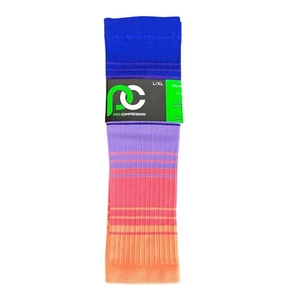 Nuovo con etichette PC Pro Compression donna L/XL Florida Skies ginocchio manica maratona USA - Foto 1 di 10