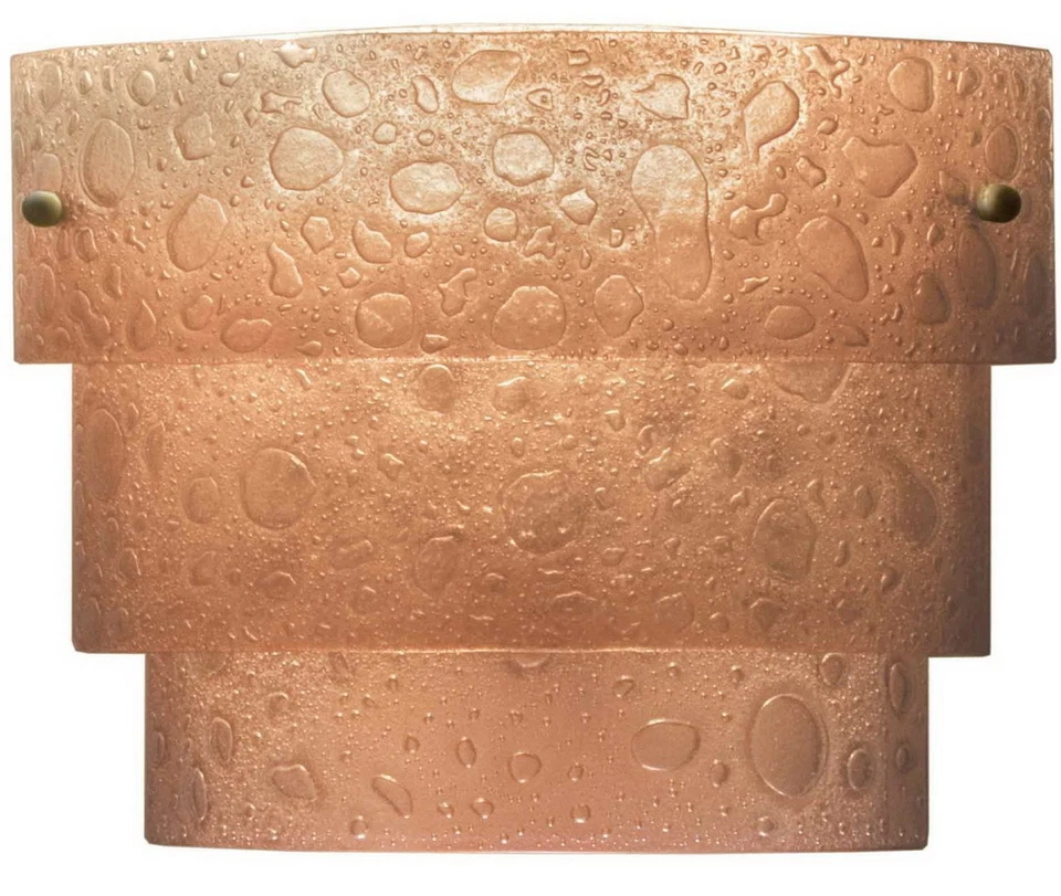 Kalco Lighting Chemical Bronze And Bronze Bubble Glass Wall Sconce Orig $297