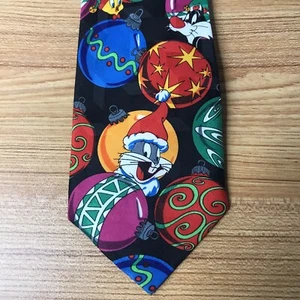 Corbata para hombre LOONEY TUNES MANIA Navidad, insectos, taz, Nochevieja, Lucas y piolín - Imagen 1 de 5